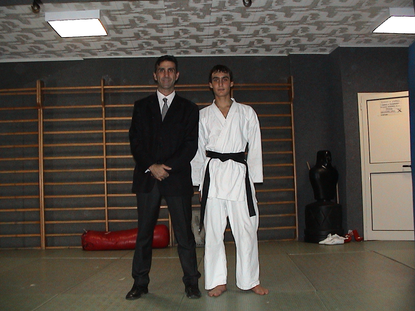 Francesco con la cintura nera