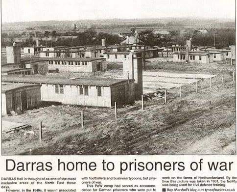 Articolo di giornale sul campo di Darras Hall