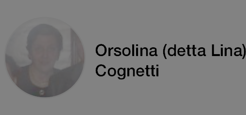 Orsolina (detta Lina) Cognetti